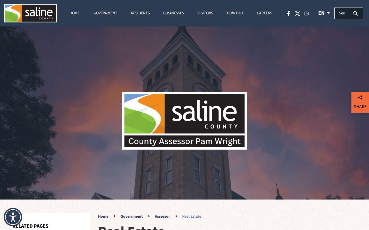 Benton public records Saline County Assessor real estate page